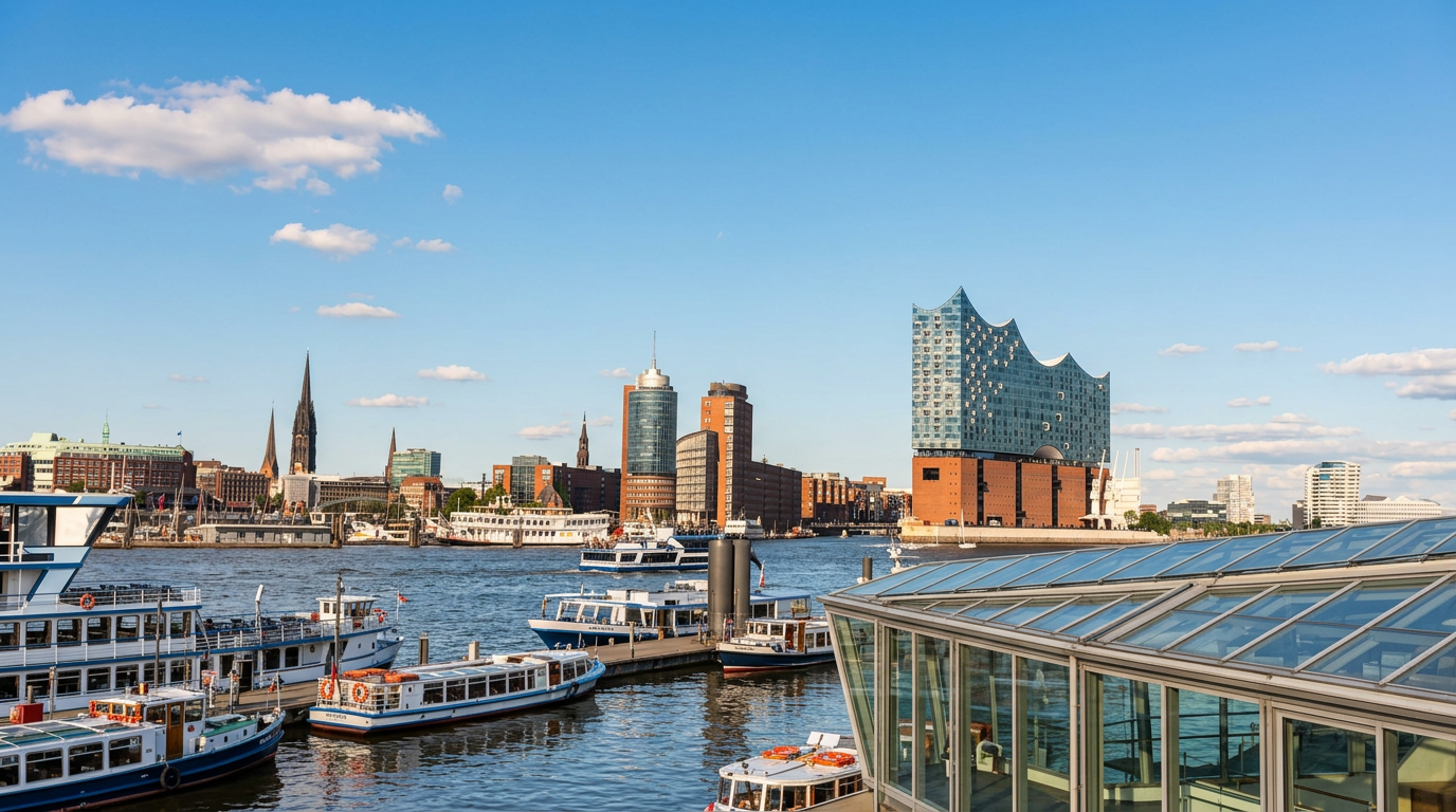 Hamburger HafenCity mit Elbphilharmonie – Immobilien Platz Hamburg